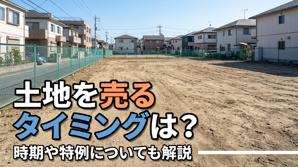 土地を売るタイミングは？時期や特例についても解説の画像