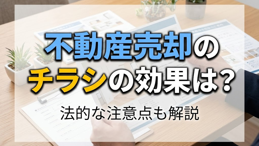 不動産売却のチラシの効果は？法的な注意点も解説の画像