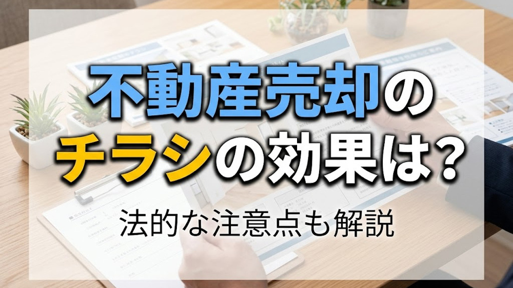 不動産売却のチラシの効果は？法的な注意点も解説の画像