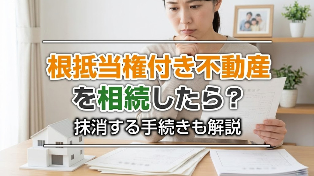 根抵当権付き不動産を相続したら？抹消する手続きも解説の画像