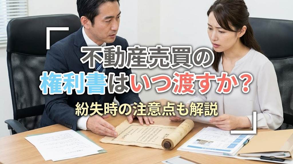 不動産売買の権利書はいつ渡すか?紛失時の注意点も解説の画像