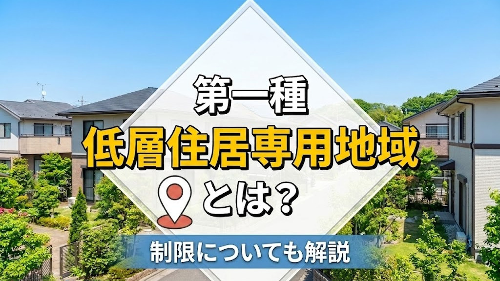 【2026年最新版】第一種低層住居専用地域とは？制限についても解説|福岡県版|建売ナビの画像