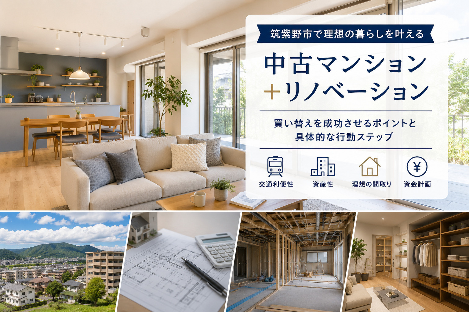 筑紫野市で中古マンション探しを検討中の方へ?リノベーション事例から学ぶ買い替え成功のポイントの画像