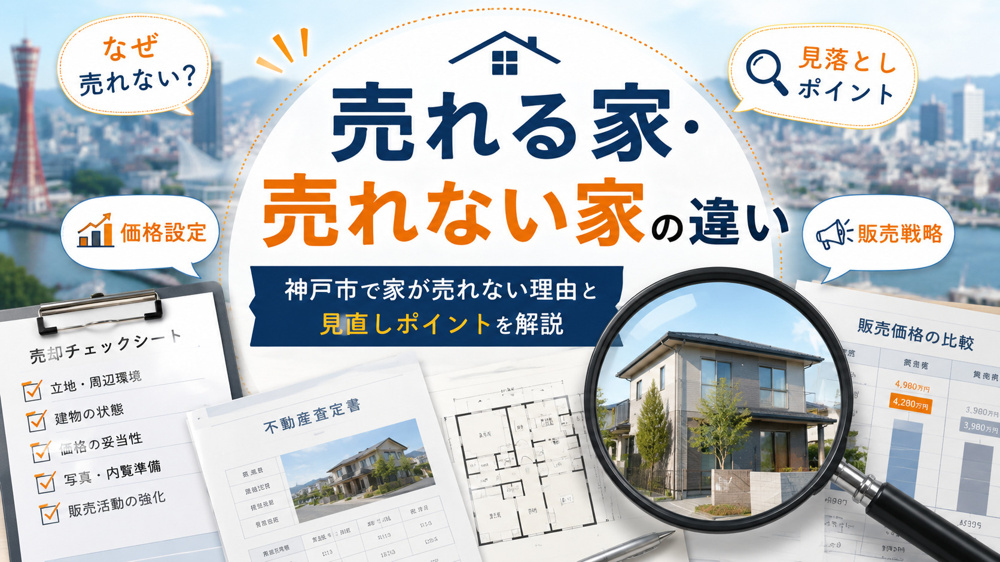 神戸市で家が売れない理由とは？売れる条件と見直しポイントを解説の画像