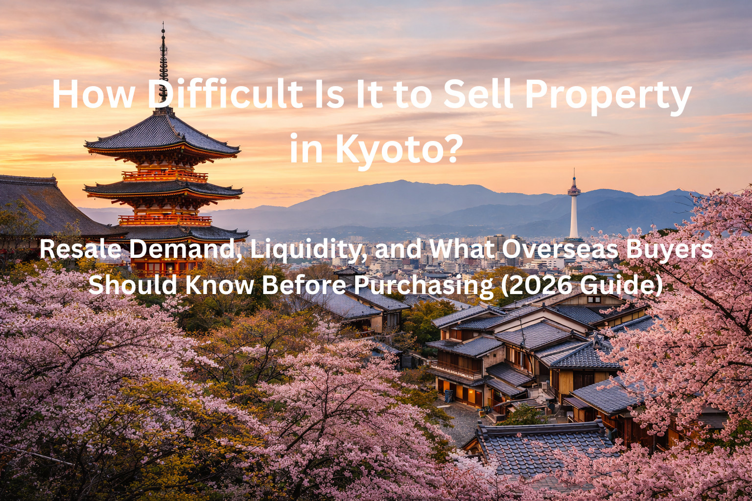 How Difficult Is It to Sell Property in Kyoto? Resale Demand, Liquidity, and What Overseas Buyers Should Know Before Purchasing (2026 Guide)の画像
