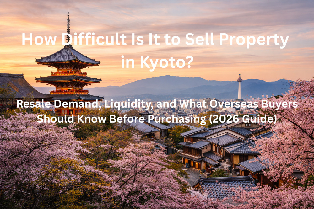 How Difficult Is It to Sell Property in Kyoto? Resale Demand, Liquidity, and What Overseas Buyers Should Know Before Purchasing (2026 Guide)の画像