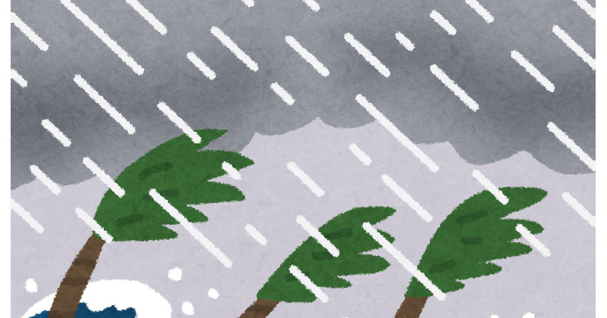 台風～！！！の画像