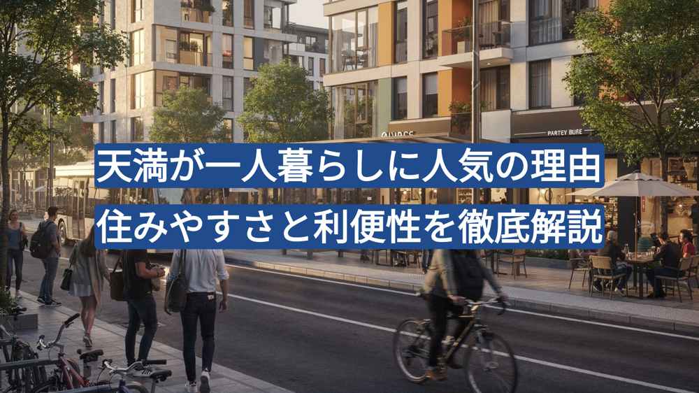 天満が一人暮らしに人気の理由｜住みやすさと利便性を徹底解説の画像