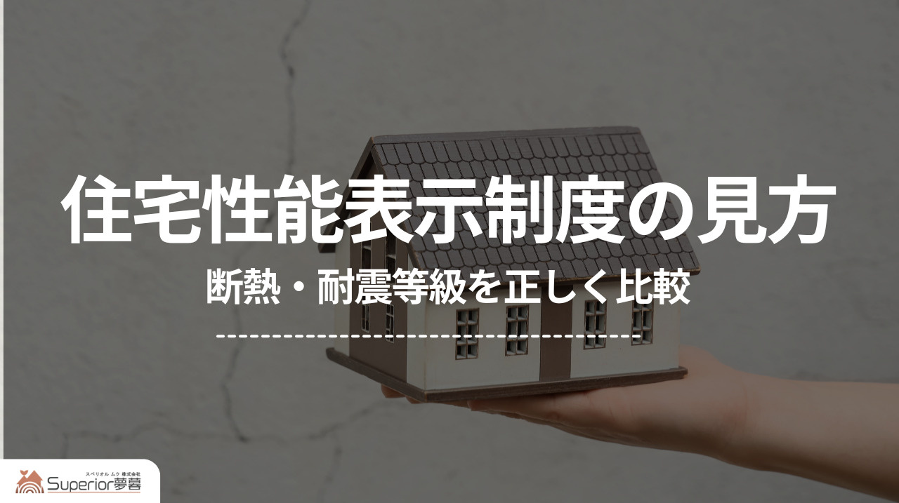 住宅性能表示制度の見方｜断熱・耐震等級を正しく比較の画像