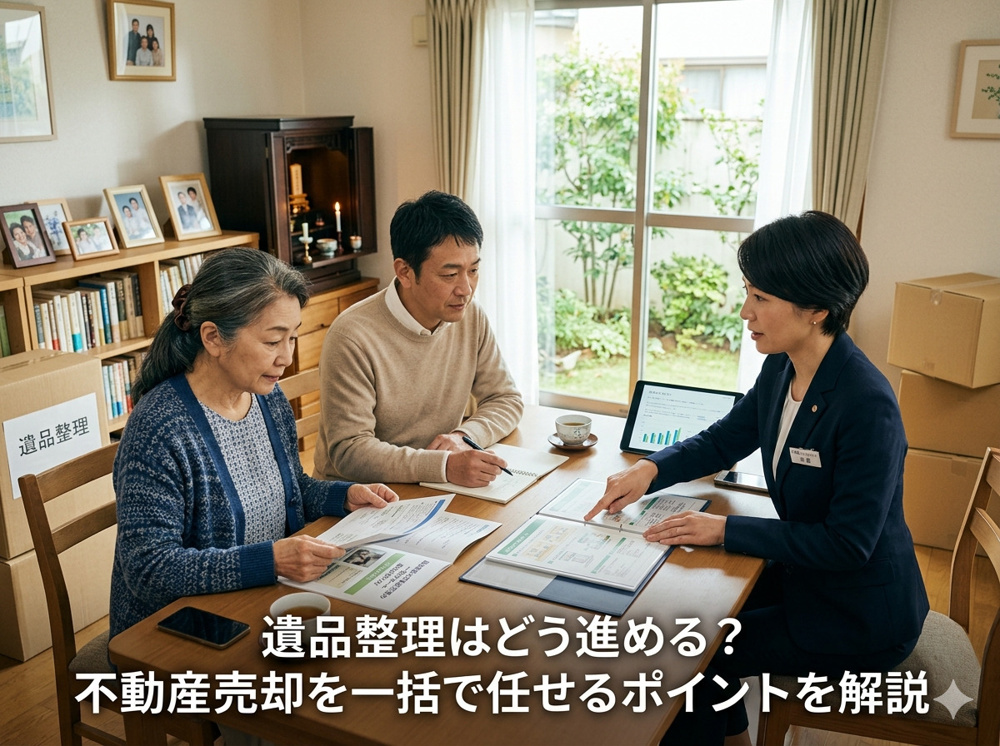 【名古屋市瑞穂区】で遺品整理はどう進める？不動産売却を一括で任せるポイントを解説の画像
