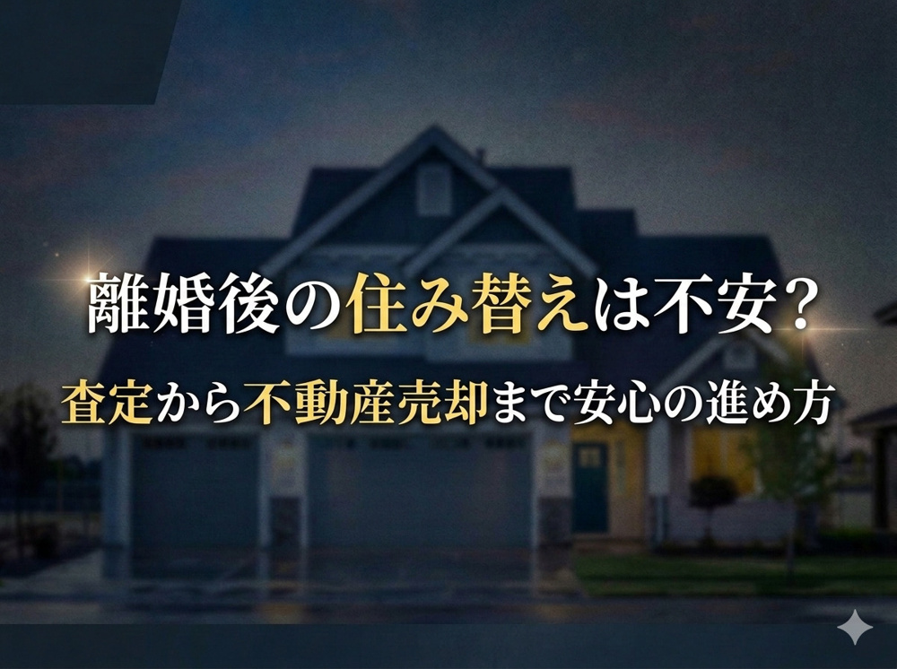 【名古屋市瑞穂区】で離婚後の住み替えは不安？査定から不動産売却まで安心の進め方の画像