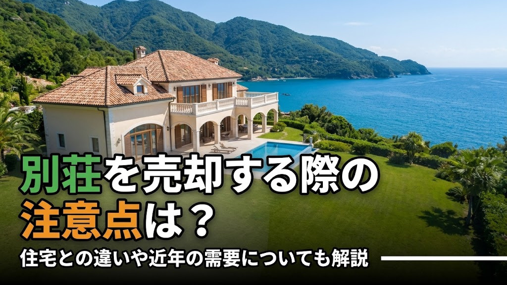 別荘を売却する際の注意点は？住宅との違いや近年の需要についても解説