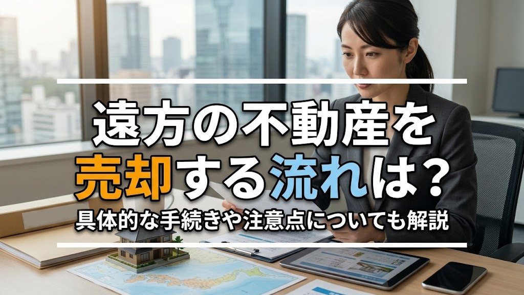 遠方の不動産を売却する流れは？具体的な手続きや注意点についても解説