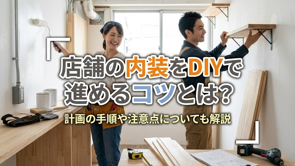 店舗の内装をDIYで進めるコツとは？計画の手順や注意点についても解説の画像