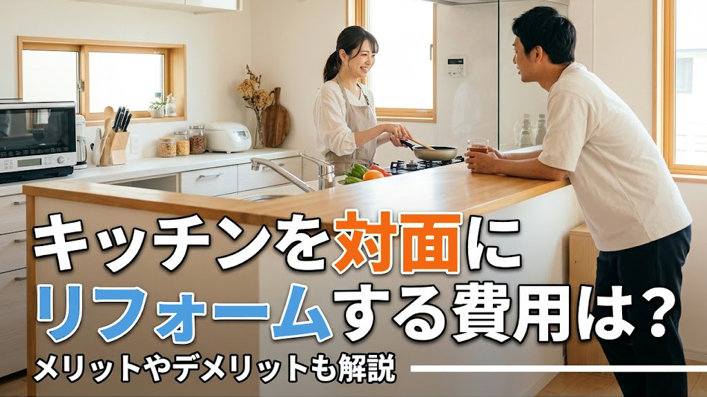 キッチンを対面にリフォームする費用は？メリットやデメリットも解説の画像
