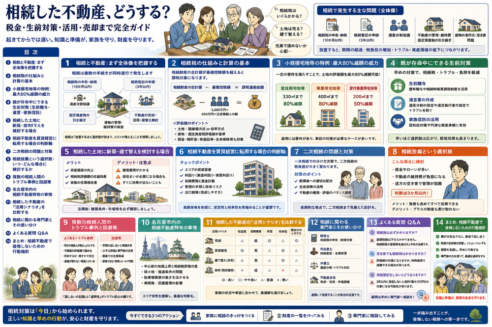 相続した不動産をどうする？税金・生前対策・新築建て替え・賃貸活用まで完全解説の画像