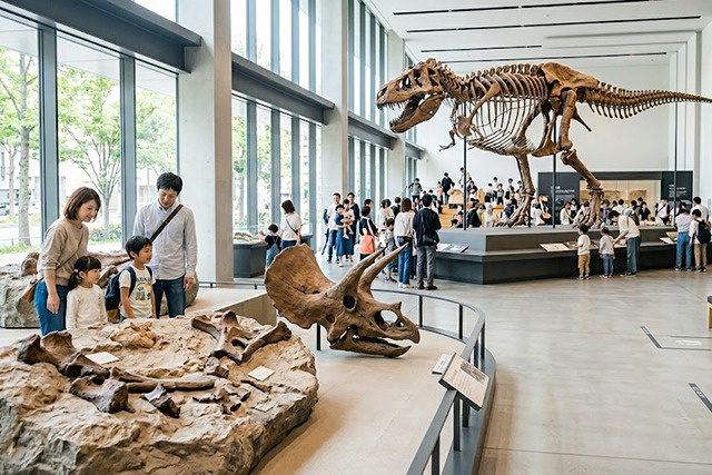 「岡山理科大学 恐竜学博物館」の展示