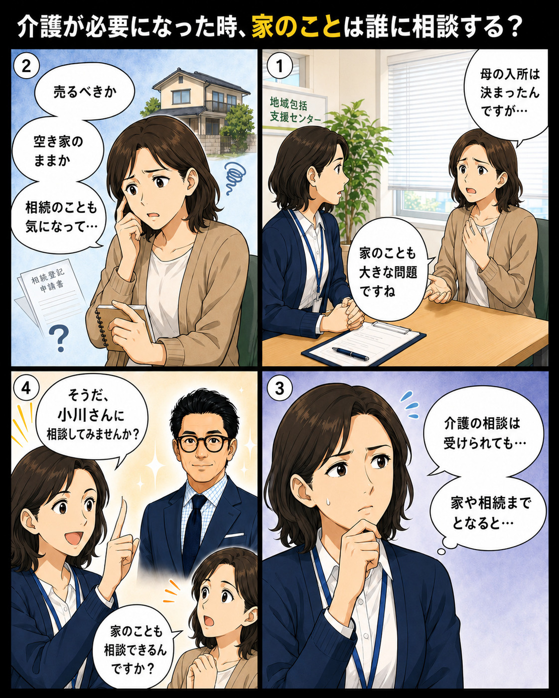 名古屋市で親の介護と実家の相談をする方へのメインビジュアル