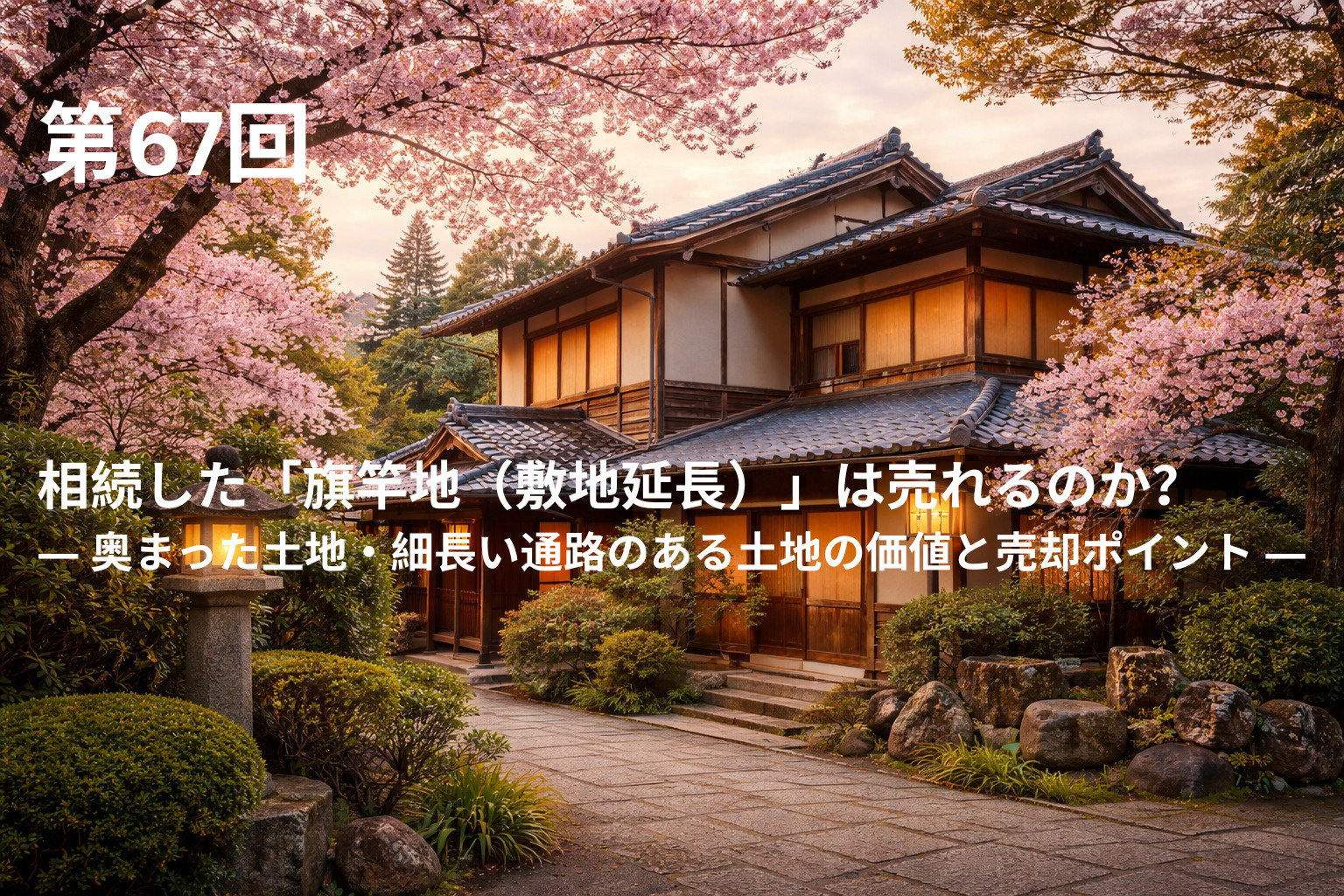 相続した「旗竿地（敷地延長）」は売れるのか？ ― 奥まった土地・細長い通路のある土地の価値と売却ポイント ―の画像