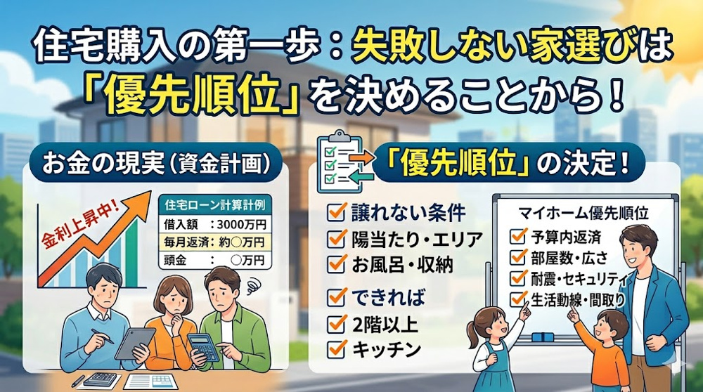 【住宅購入の第一歩】金利上昇時代の家選び！失敗しないために「まずやるべきこと」とは？【高崎不動産情報ライブラリー】の画像