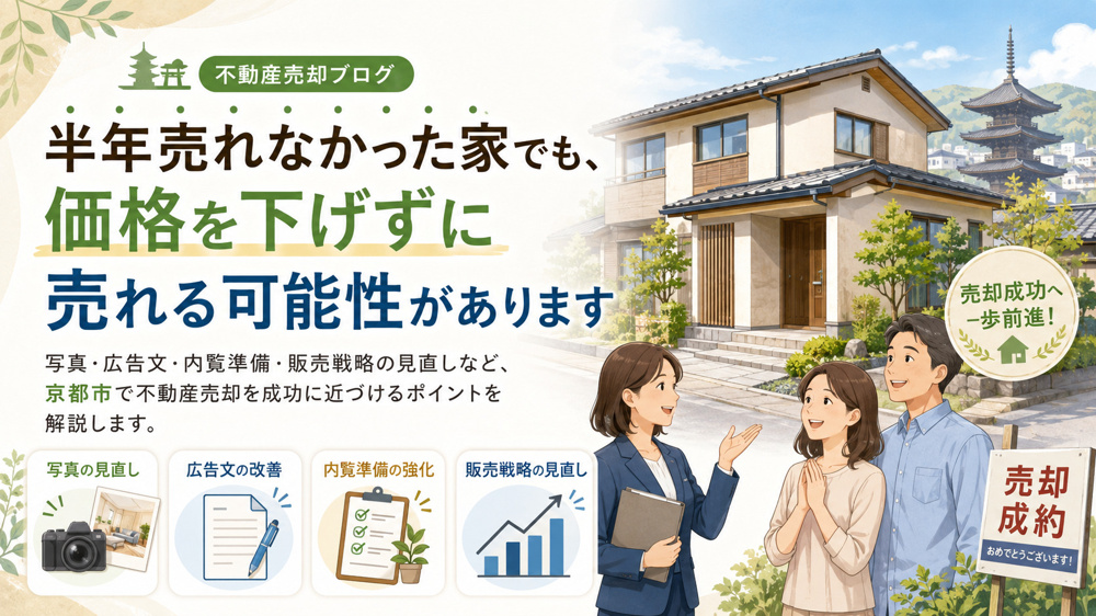 半年売れなかった家が、 価格を下げずに売れた理由の画像