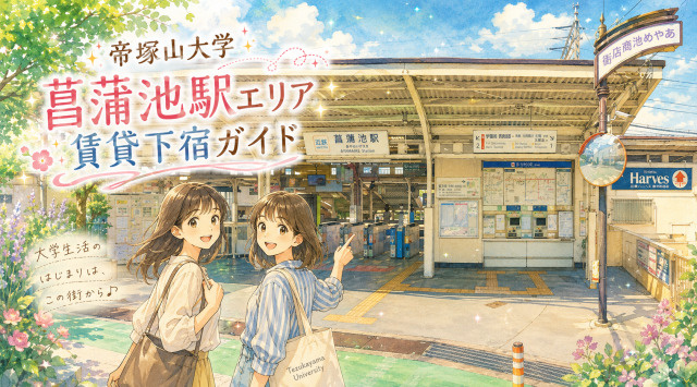 【専門家監修】帝塚山大学周辺「菖蒲池駅エリア」賃貸下宿ガイドの画像
