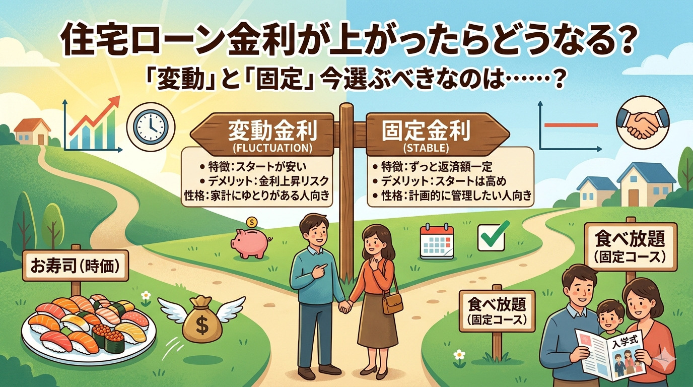 住宅ローン金利が上がったらどうなる？「変動」と「固定」今選ぶべきなのは……？の画像