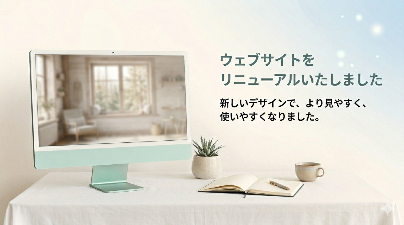 ウェブサイトをリニューアルいたしましたの画像