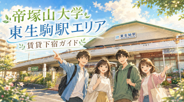 【専門家監修】帝塚山大学周辺「東生駒駅エリア」賃貸下宿ガイドの画像