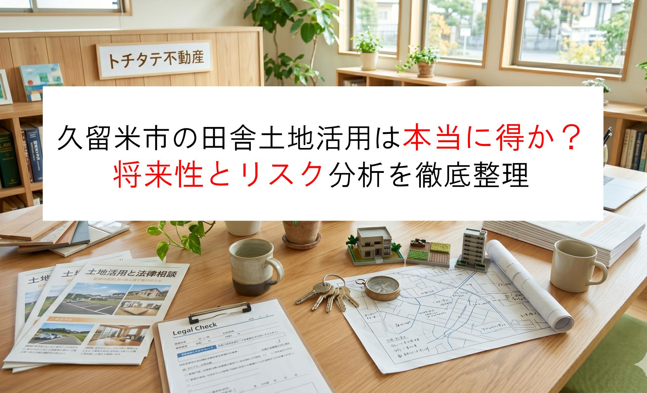 久留米市の田舎土地活用は本当に得か？将来性とリスク分析を徹底整理の画像