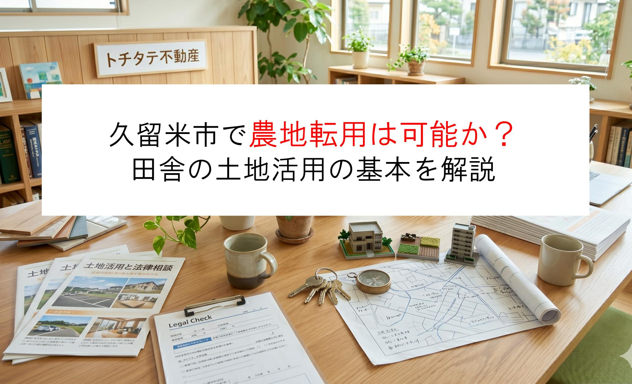 久留米市で農地転用は可能か？田舎の土地活用の基本を解説の画像