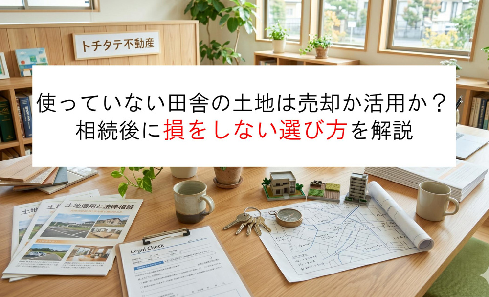 久留米市の使っていない田舎の土地は売却か活用か？相続後に損をしない選び方を解説の画像