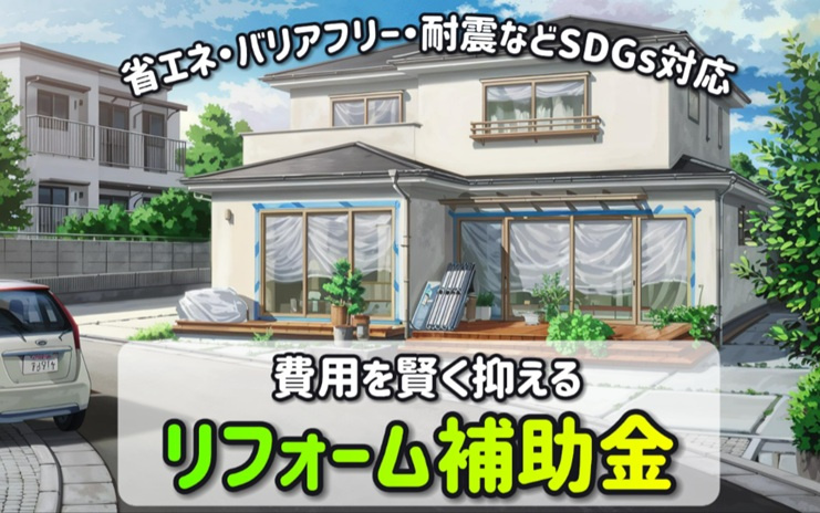 リフォーム補助金で費用を抑える方法は？リフォーム中の仮住まいや施工会社選定とSDGs対応も解説の画像