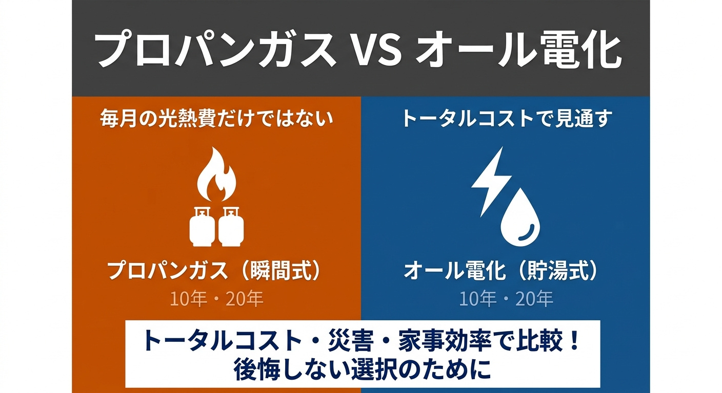 プロパンガスVSオール電化徹底比較!の画像