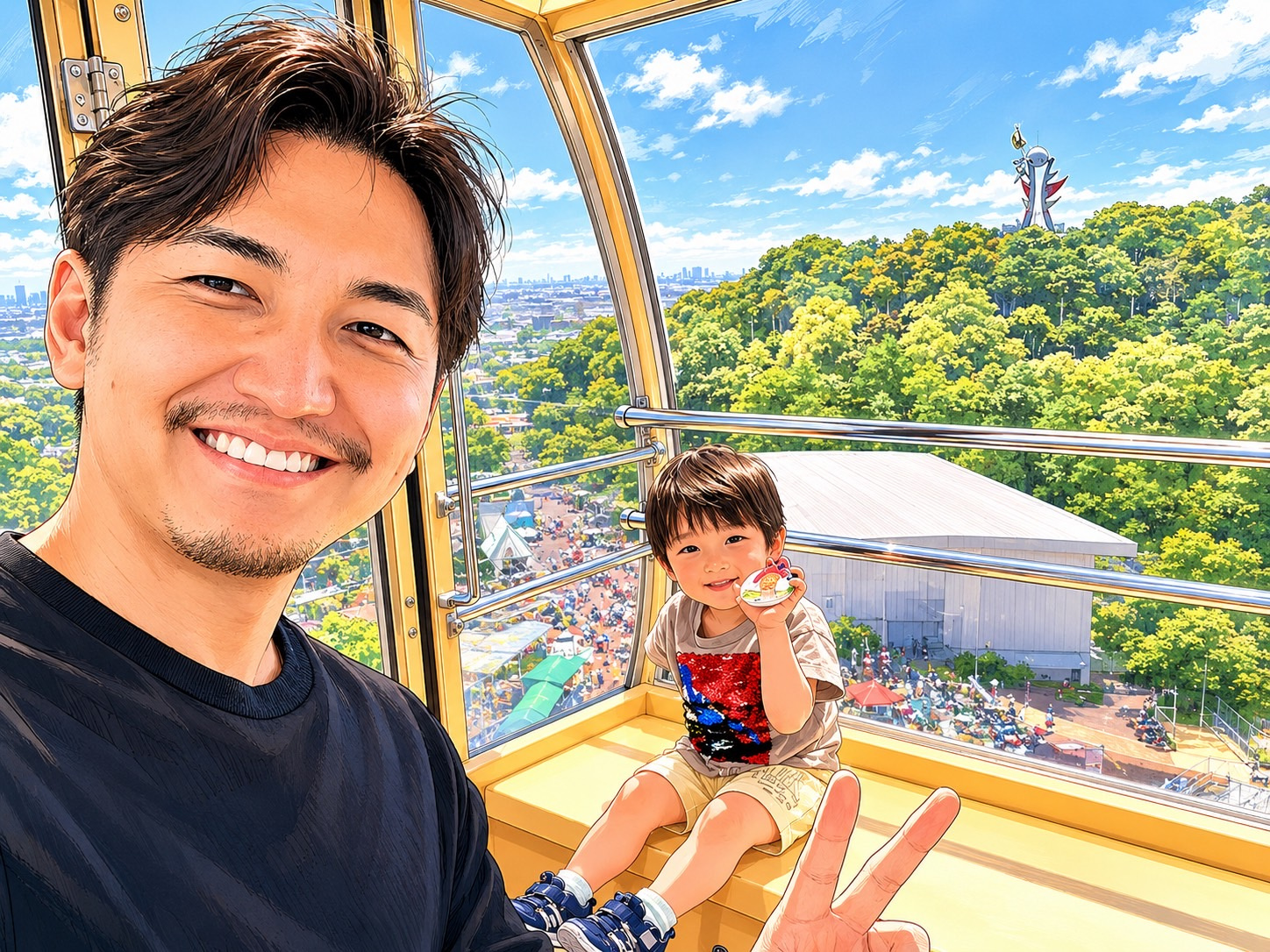 日本モンキーパークでコビト探しに挑戦！の画像