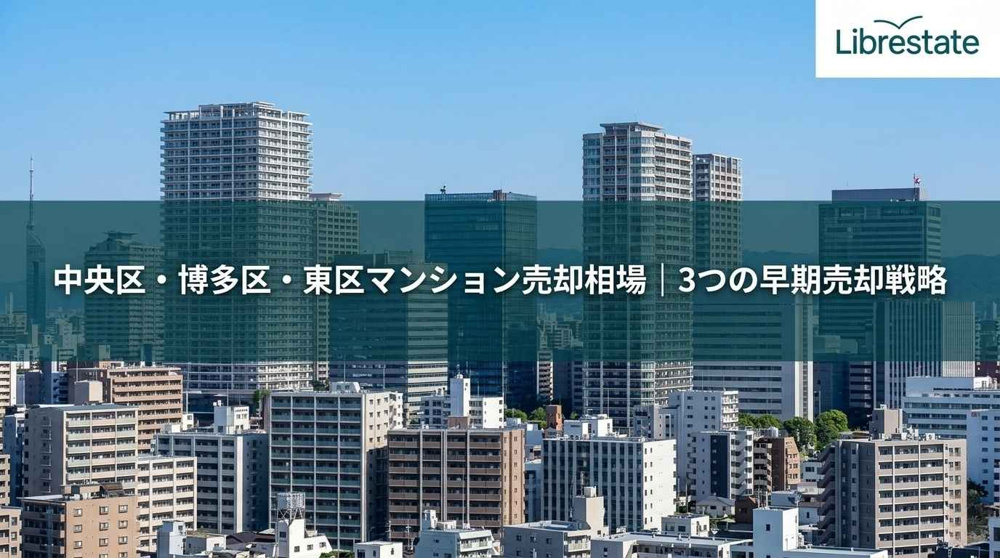 中央区・博多区・東区マンション売却相場｜3つの早期売却戦略の画像