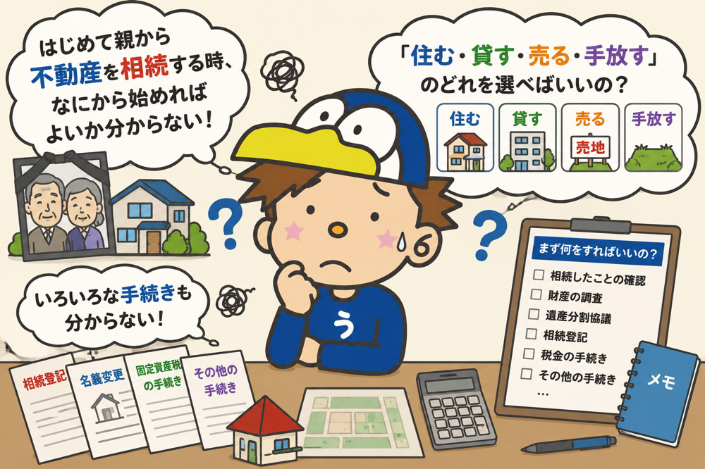 相続不動産の最初の一歩は何から始める？親の自宅を相続するときの基本手順を解説の画像