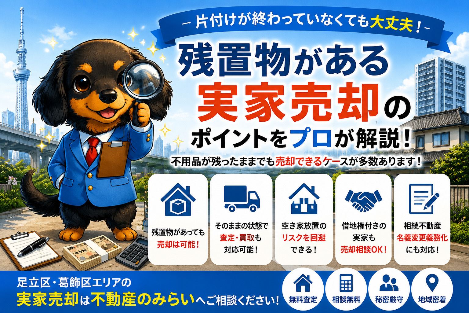 【こんな間違いしてませんか？】残置物がある実家売却はどうする？相続不動産売却・空き家問題・借地権も徹底解説の画像