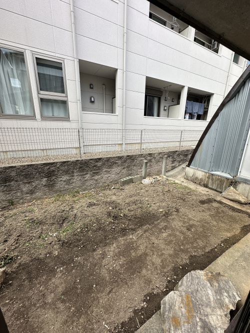 春日井市柏井町・庭 整地後