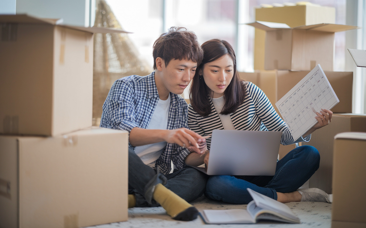 引っ越しの部屋探しはいつから始める？転勤転職前後のスケジュールと最適な動き方の画像
