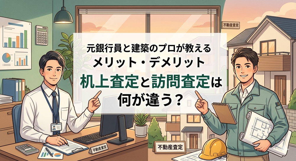 机上査定と訪問査定は何が違う？元銀行員と建築のプロが教えるメリット・デメリットの画像