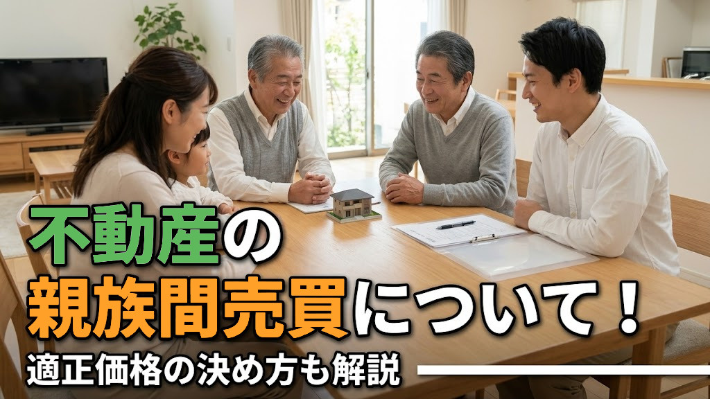 不動産の親族間売買について！適正価格の決め方も解説の画像