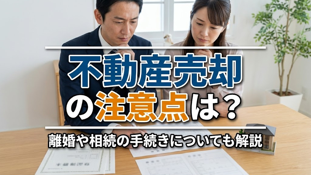 不動産売却の注意点は？離婚や相続の手続きについても解説の画像