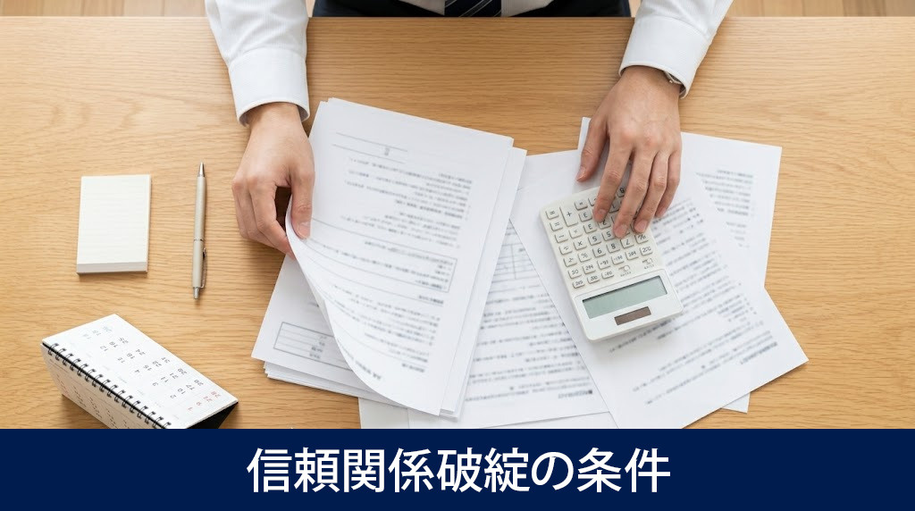 退去請求が可能になる信頼関係破綻の条件