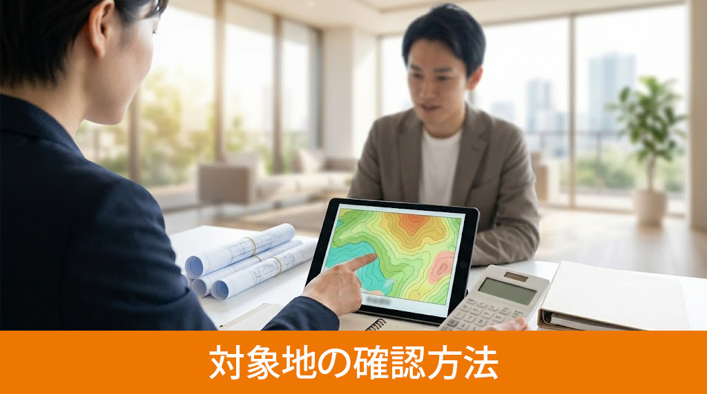 がけ条例の対象地の確認方法