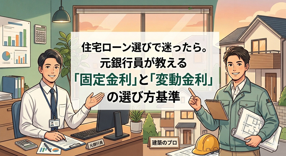 住宅ローン選びで迷ったら。元銀行員が教える「固定金利」と「変動金利」の選び方基準の画像