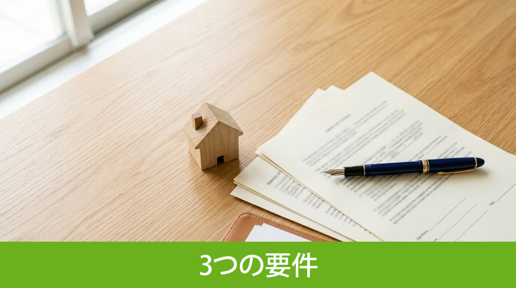 配偶者居住権を成立させるための3つの要件