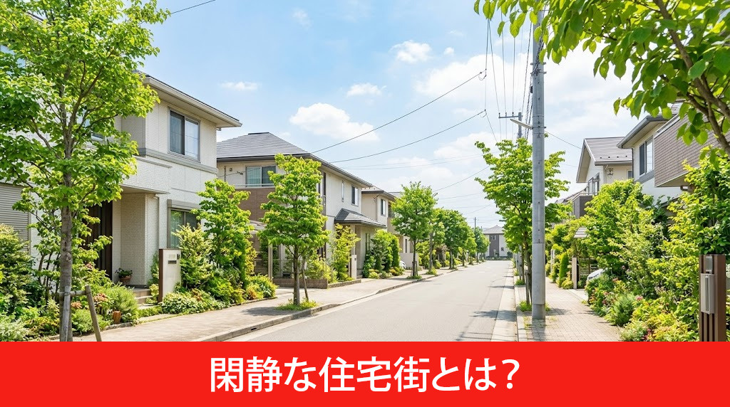 閑静な住宅街とは？