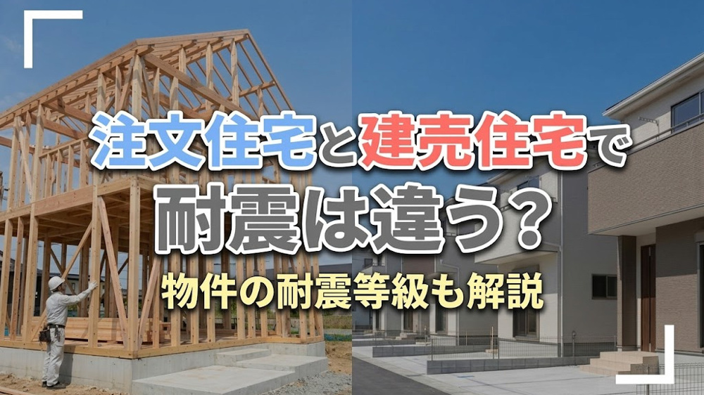 注文住宅と建売住宅で耐震は違う？物件の耐震等級も解説の画像