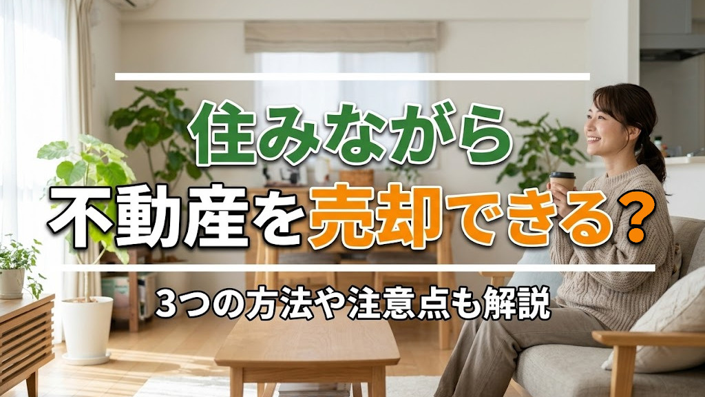 住みながら不動産を売却できる？3つの方法や注意点も解説の画像